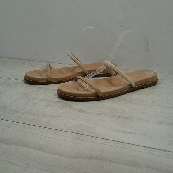 Madewell Paris Minimalist Sandal in Nude Tan Strappy Flats Size 10 - Picture 15 of 16